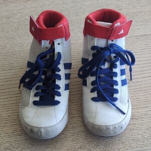 Adidas HVC 2 Kids Youth Boys Athletic Sports Girls wrestling shoes Sz 13